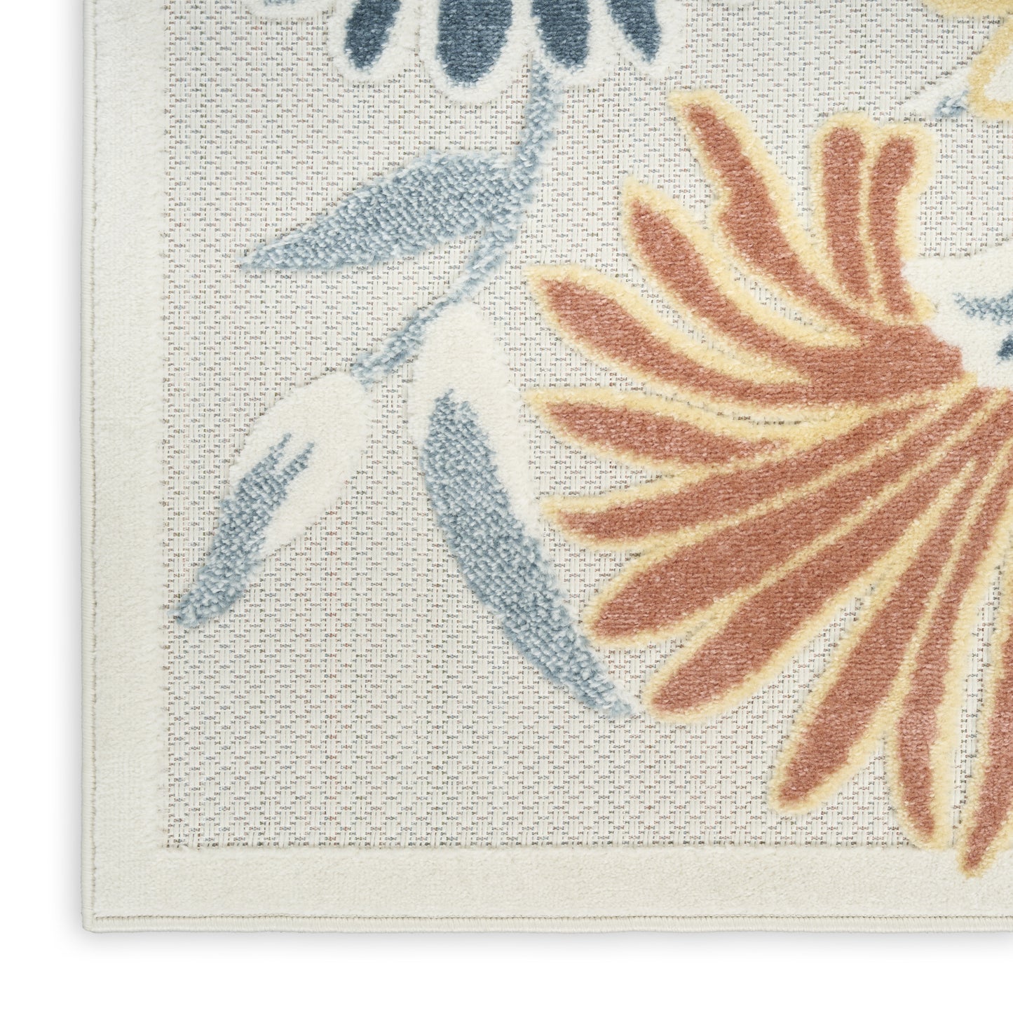 Nourison Home Aloha  Ivory Rose  Contemporary