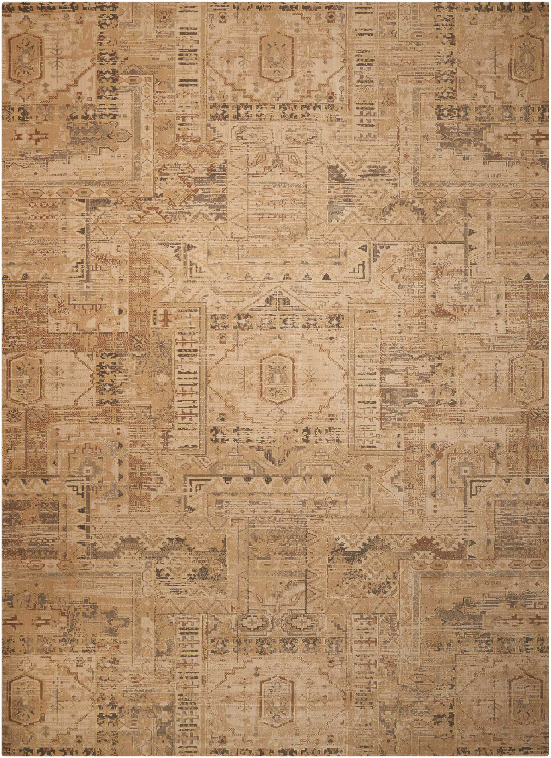 Nourison Home Silk Elements  Beige  Traditional