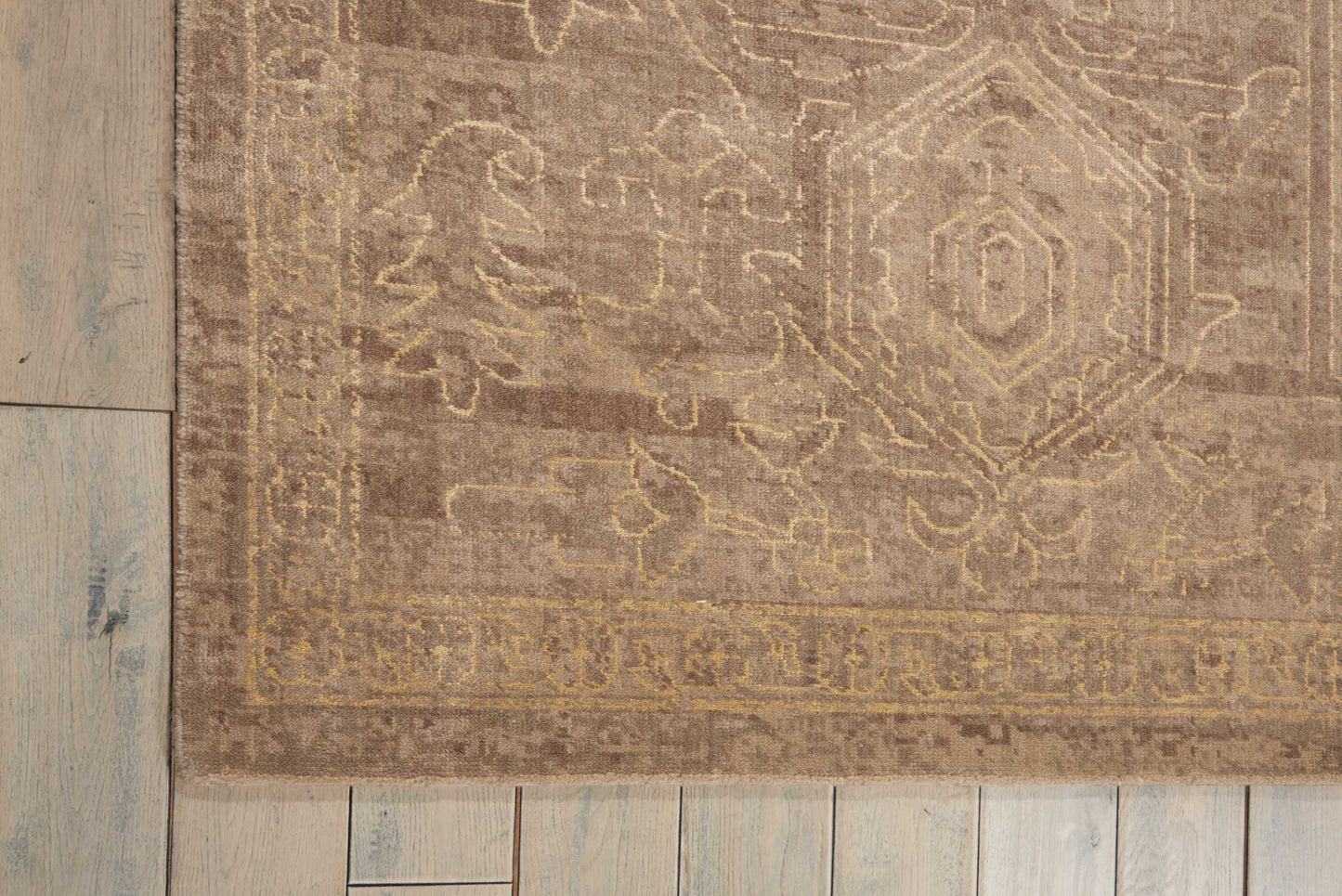 Nourison Home Silken Allure  Taupe  Traditional