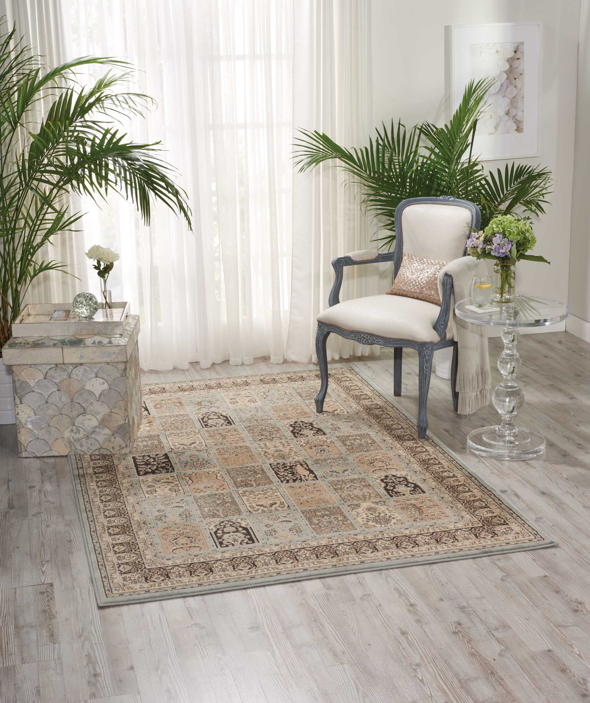 Nourison Home Ararat  Blue  Traditional