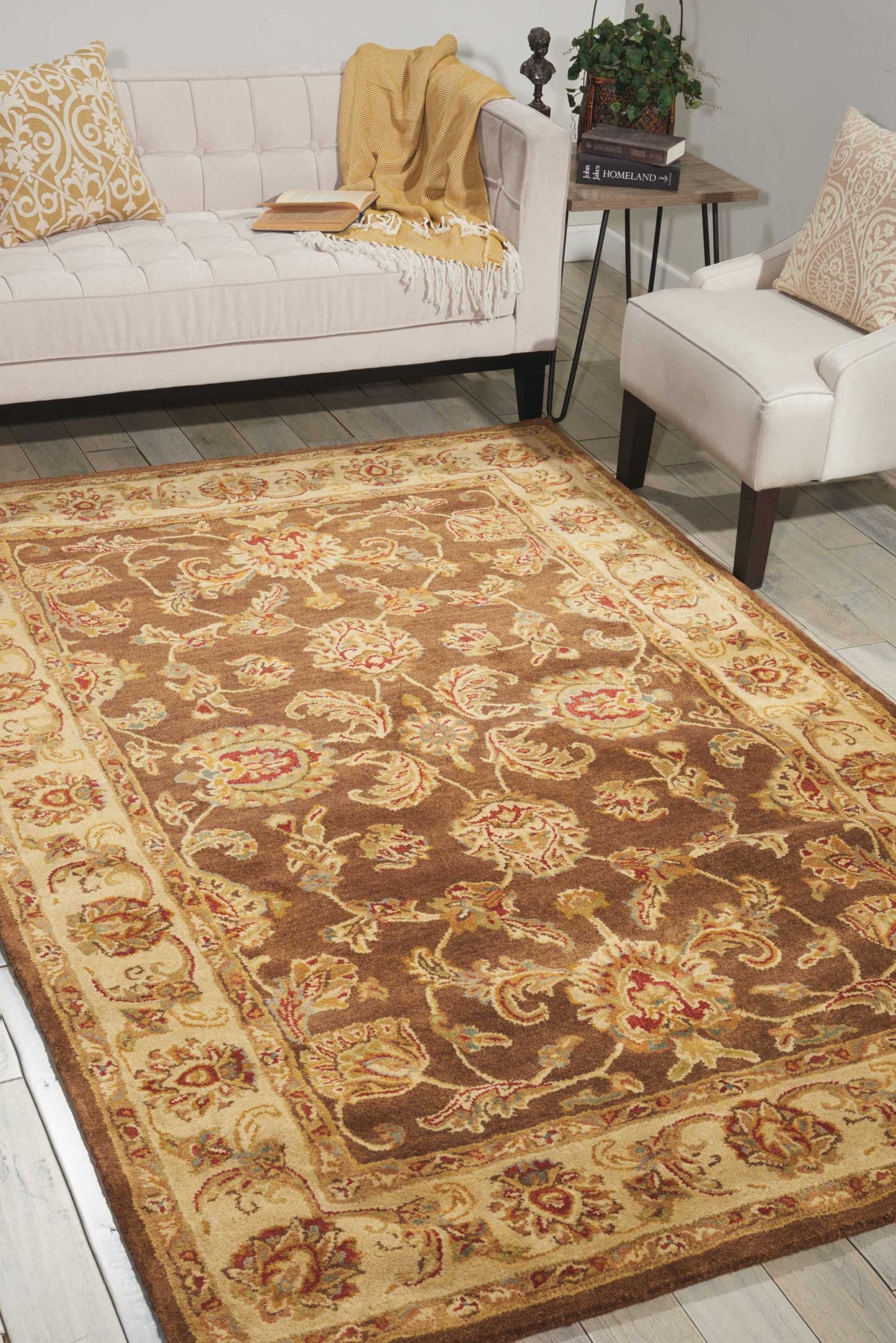 Nourison Home Jaipur  Brown  Traditional