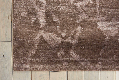 Nourison Home Silk Shadows  Brown  Contemporary