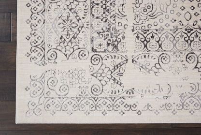 Nourison Home Silver Screen  Ivory Grey  Transitional