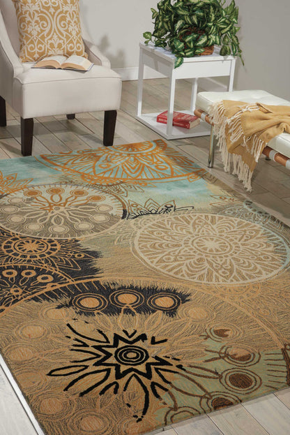 Nourison Home Contour  Multicolor  Contemporary