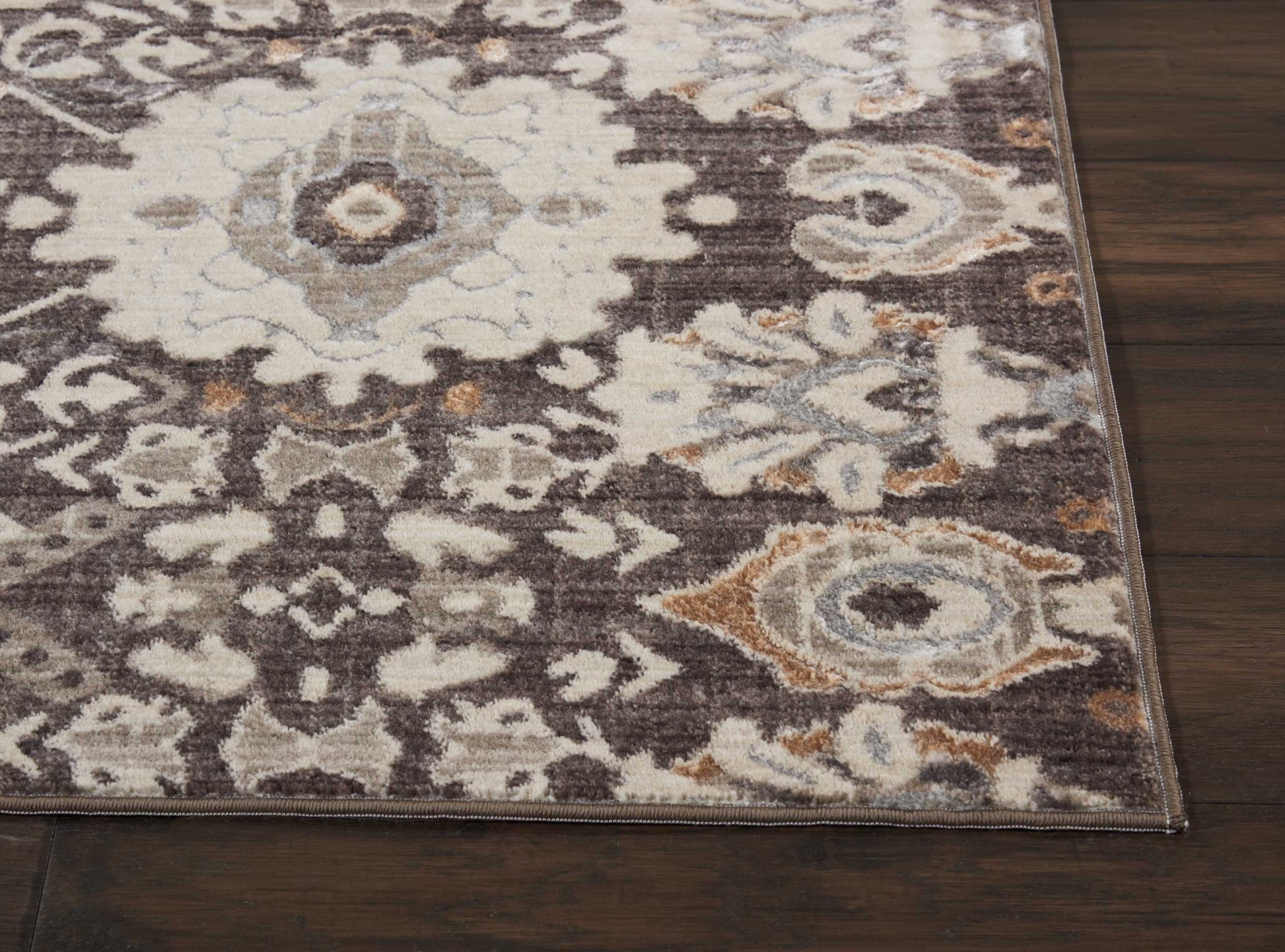 Nourison Home Silver Screen  Mocha Slate  Transitional