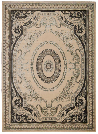 Michael Amini Platine MA200 Ivory Traditional Power-loomed Rug