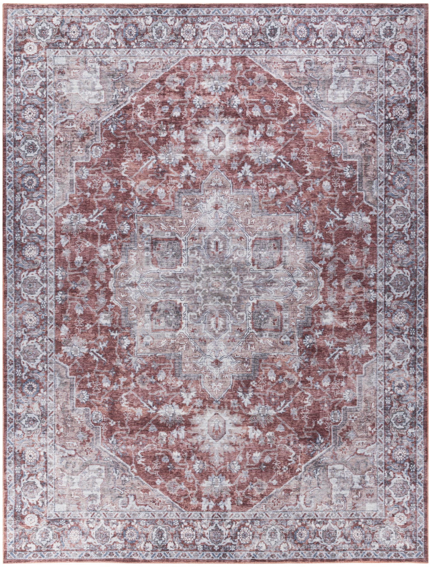 Nourison Home New Concept Washables  Ivory Brick  Traditional