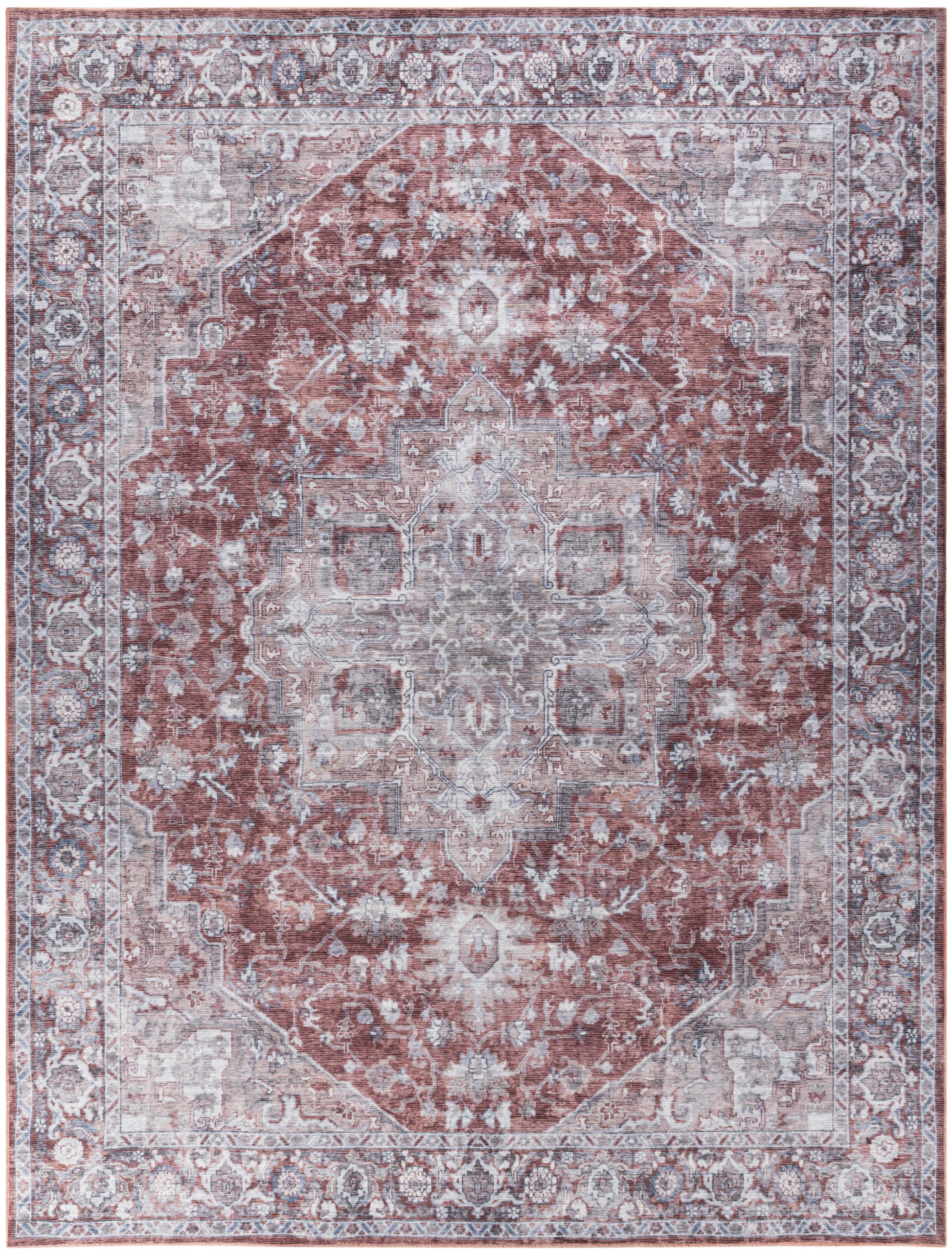 Nourison Home New Concept Washables  Ivory Brick  Traditional