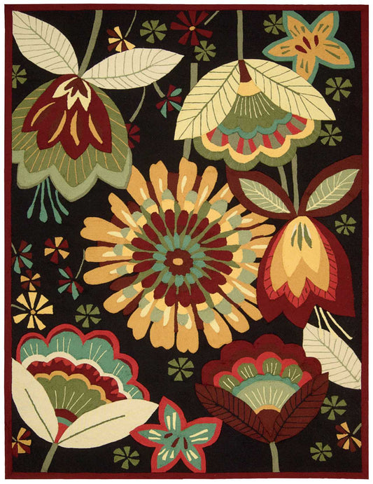 Nourison Home Fantasy  Black  Transitional