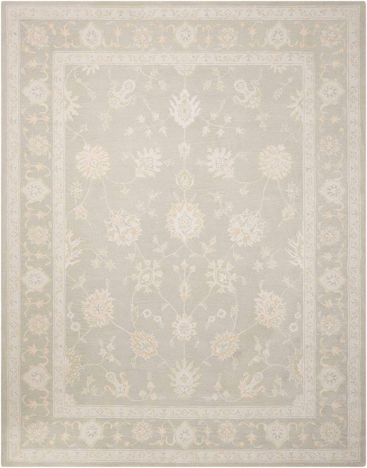 Nourison Home Zephyr ZEP02 Silver Traditional Tufted Rug