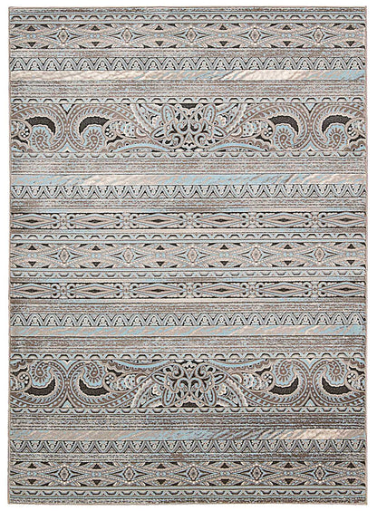 Nourison Home Karma KRM03 Stone Transitional Power-loomed Rug