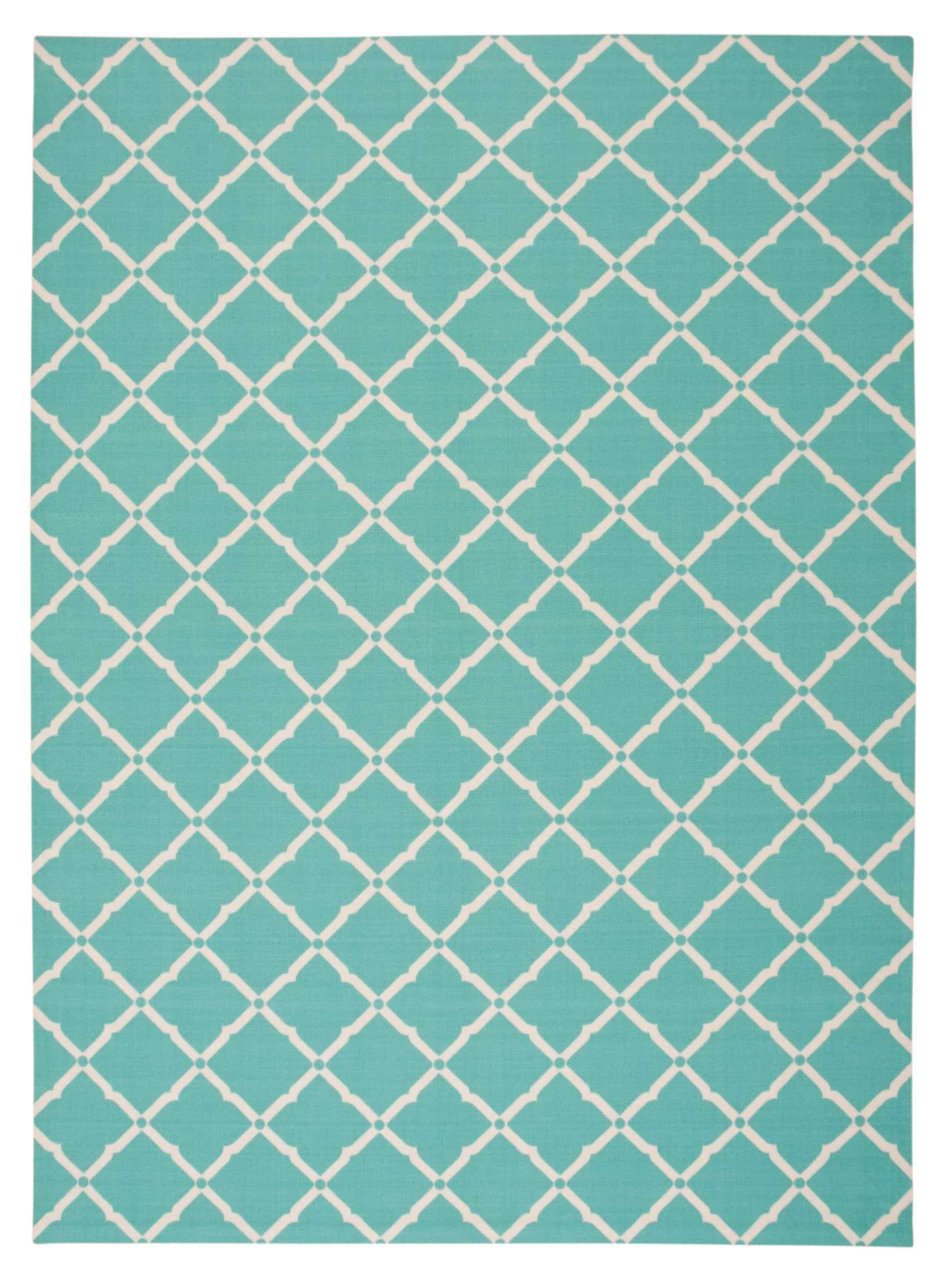 Nourison Home Home & Garden RS091 Aqua Transitional Power-loomed Rug