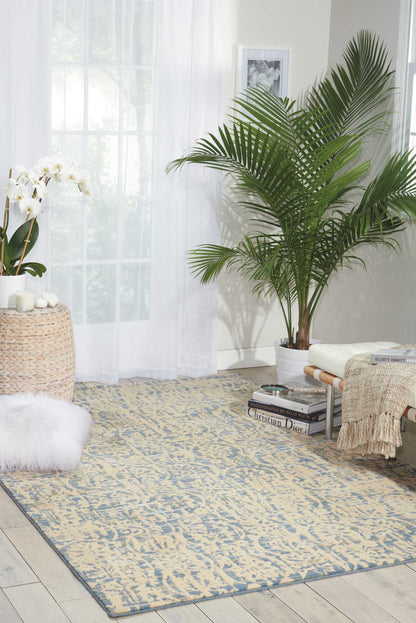Nourison Home Nepal  Ivory Blue  Transitional