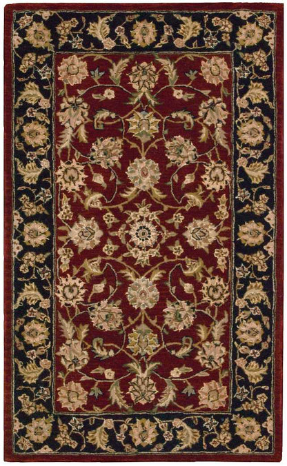 Nourison Home Nourison 2000 2002 Burgundy Traditional Tufted Rug