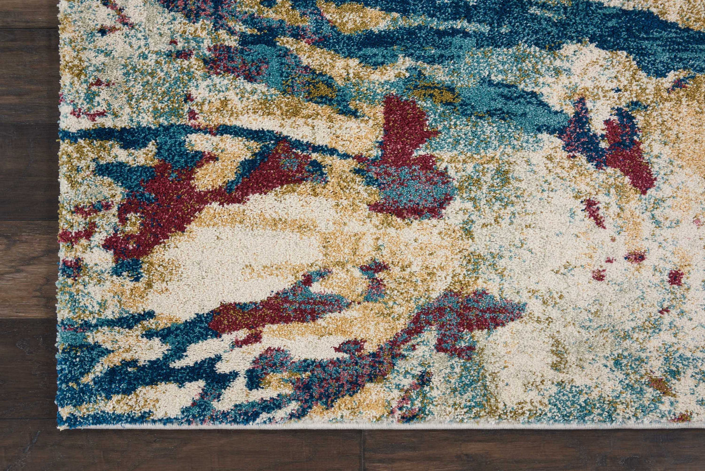 Nourison Home Fusion  Cream Multicolor  Contemporary