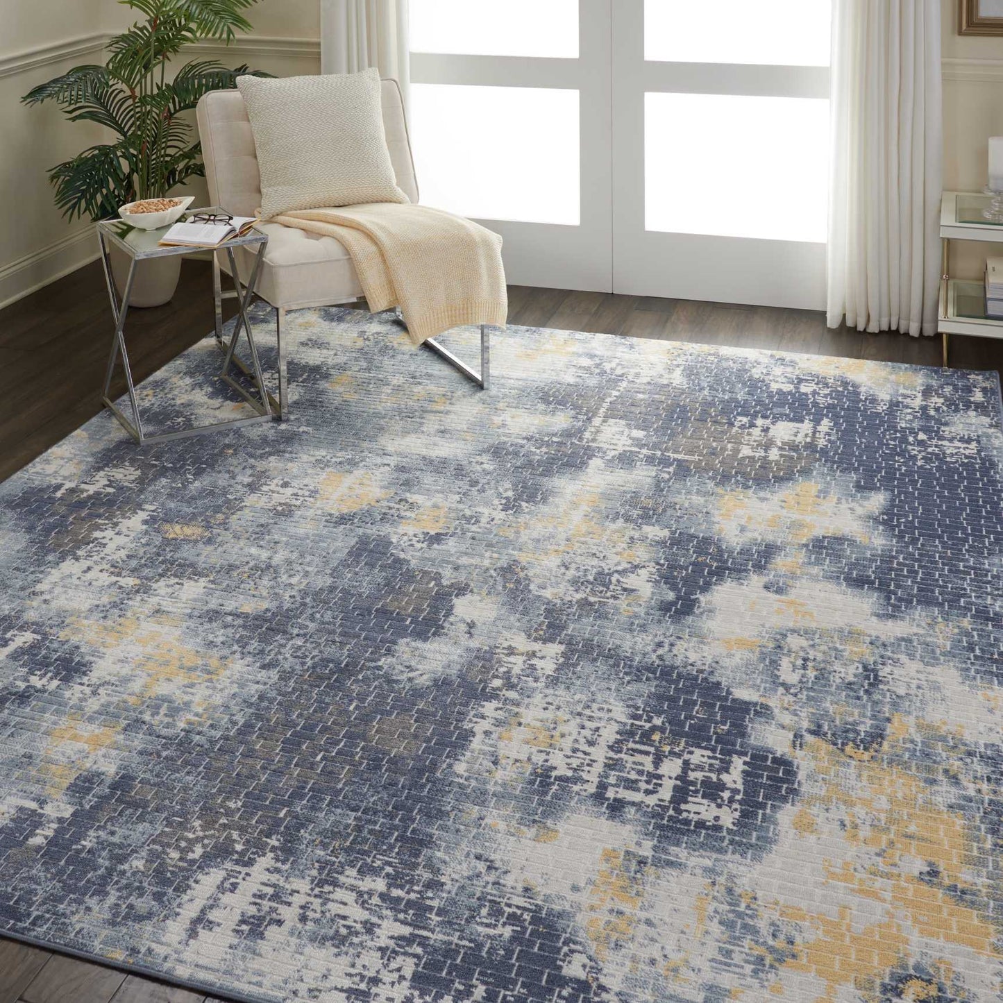 Nourison Home Urban Decor  Ivory Sky  Contemporary