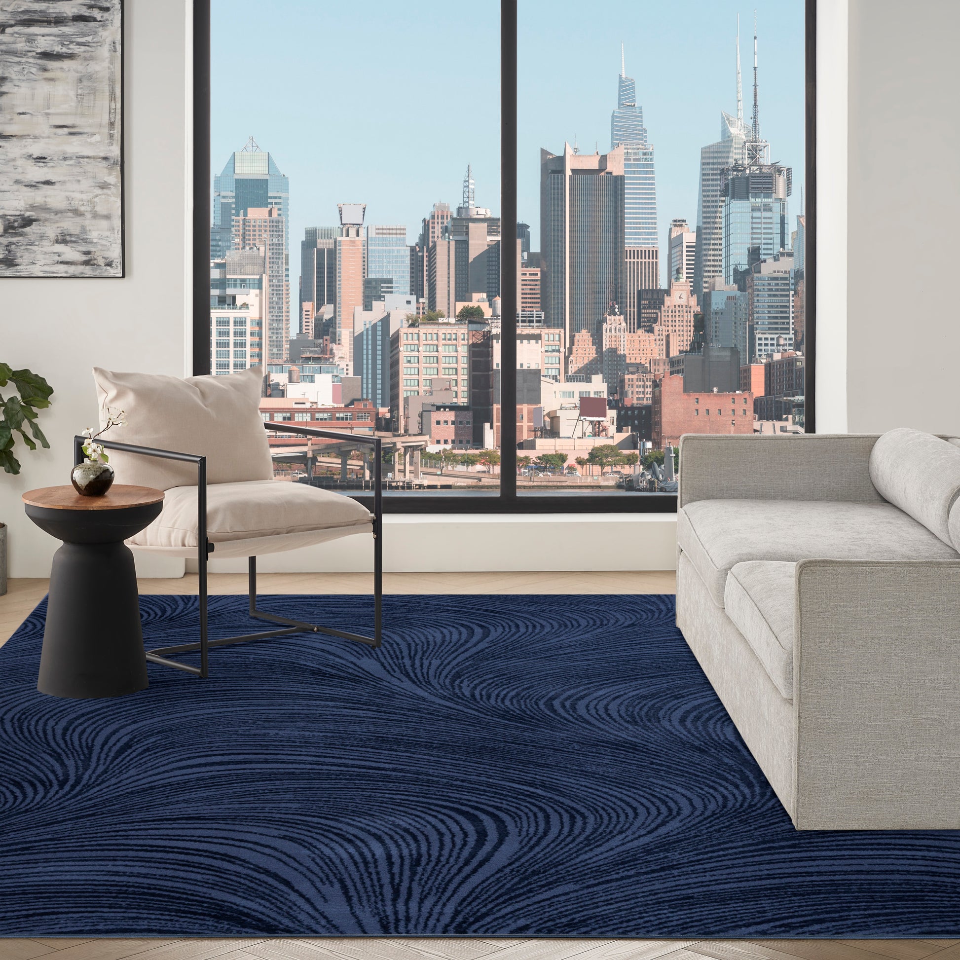DKNY Central Park West  Navy  Contemporary