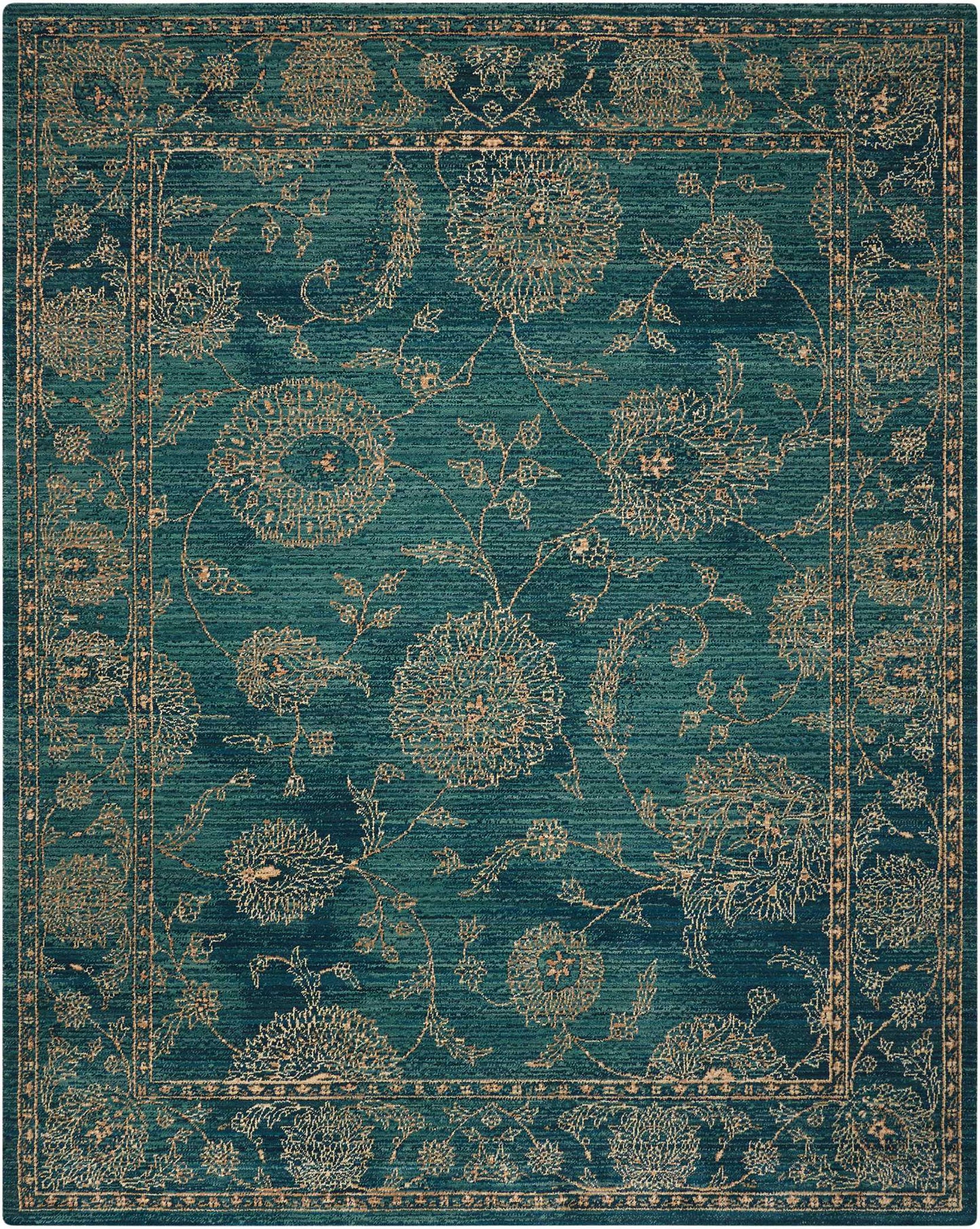 Nourison Home Nourison 2020 NR202 Teal Traditional Loomed Rug