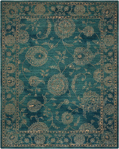 Nourison Home Nourison 2020 NR202 Teal Traditional Loomed Rug