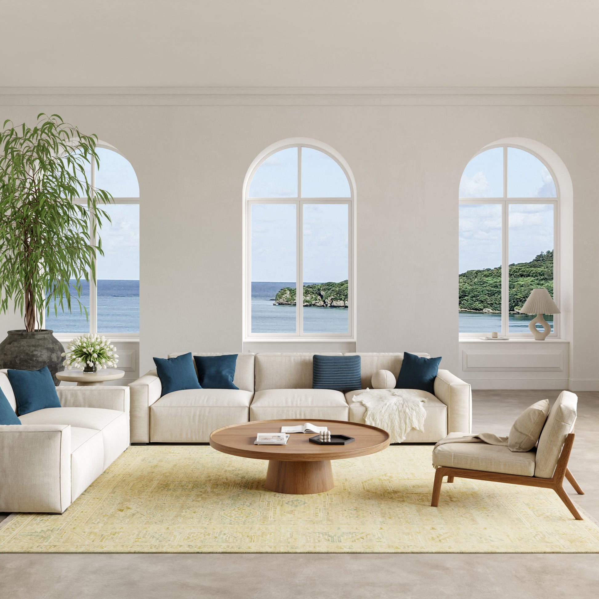 Nourison Home Odessa  Green  Traditional