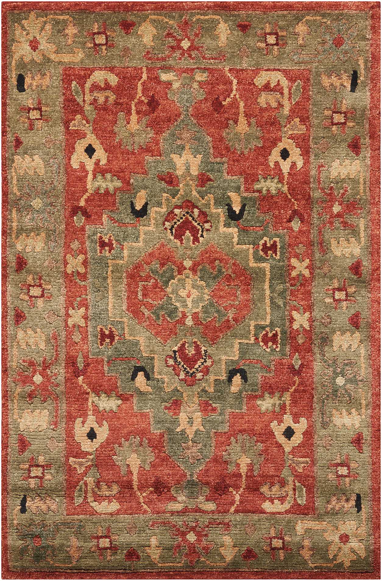 Nourison Home Tahoe TA01 Rust Traditional Knotted Rug