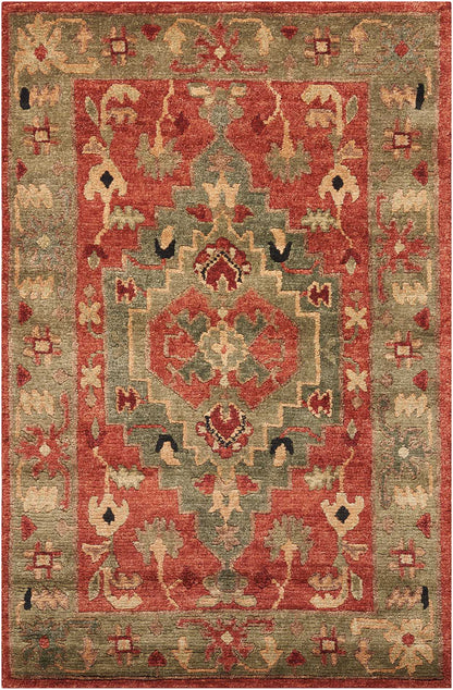 Nourison Home Tahoe TA01 Rust Traditional Knotted Rug