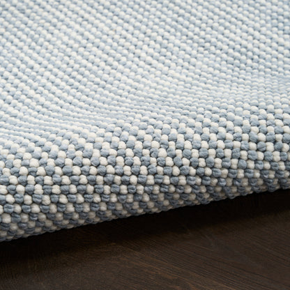Nourison Home Natural Texture  Ivory Blue  Contemporary