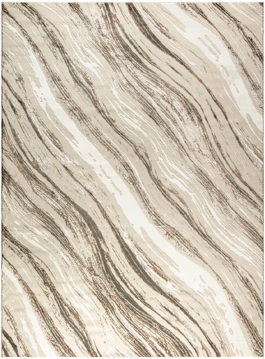 Nourison Home Sustainable Trends  Beige Grey  Contemporary