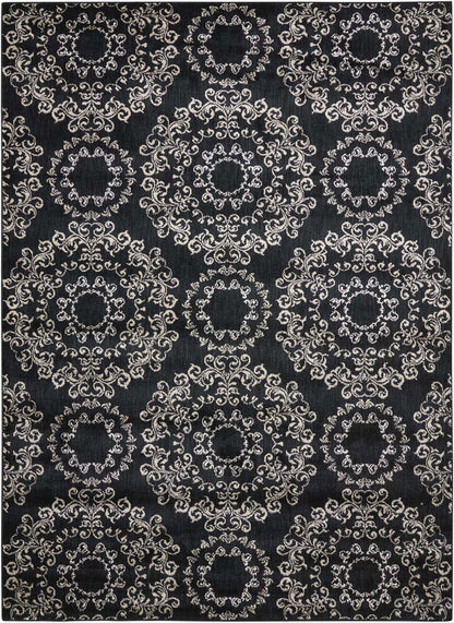 Nourison Home Tranquility TNQ03 Black Transitional Power-loomed Rug