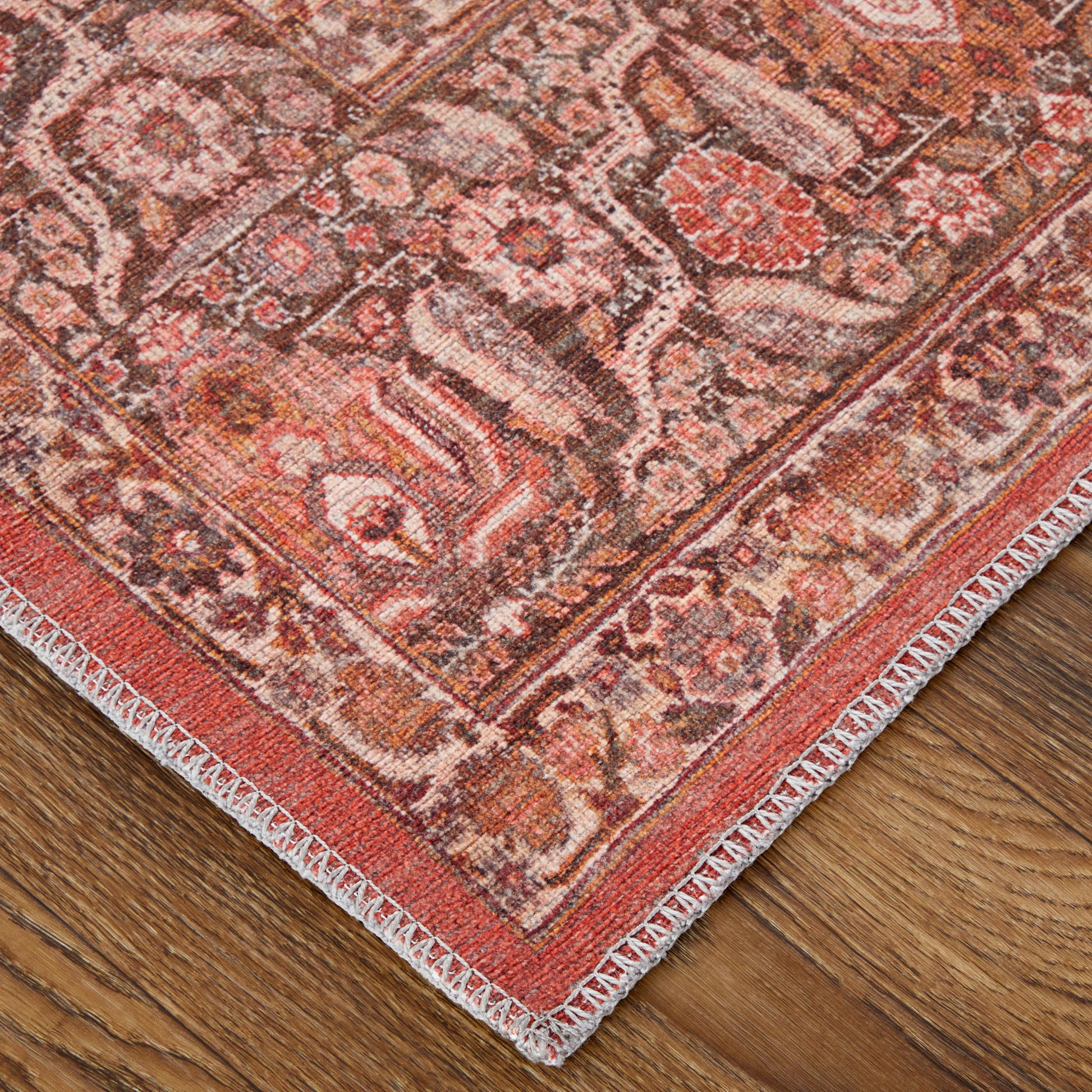 Feizy Rawlins  Terracotta Multi Transitional/Bohemian & Eclectic/Vintage