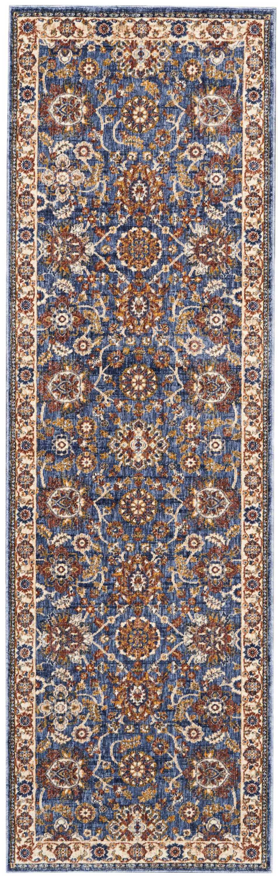 Nourison Home Lagos LAG04 Blue Traditional Power-loomed Rug