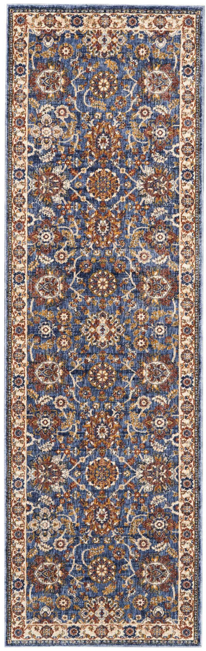 Nourison Home Lagos LAG04 Blue Traditional Power-loomed Rug