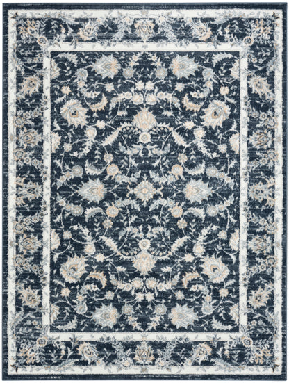 Nourison Home Dekor DEK09 Slate Ivory Traditional Machine Woven Rug