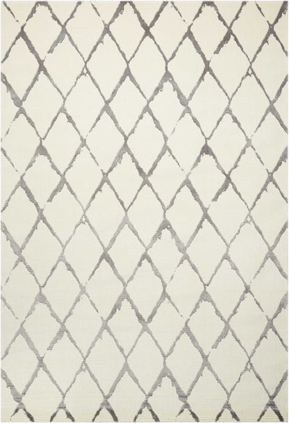 Nourison Home Twilight TWI15 Ivory Grey Contemporary Power-loomed Rug
