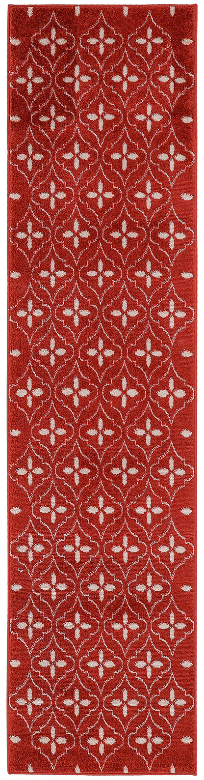 Nourison Home Nourison Essentials NRE04 Brick Ivory Contemporary Power-loomed Rug