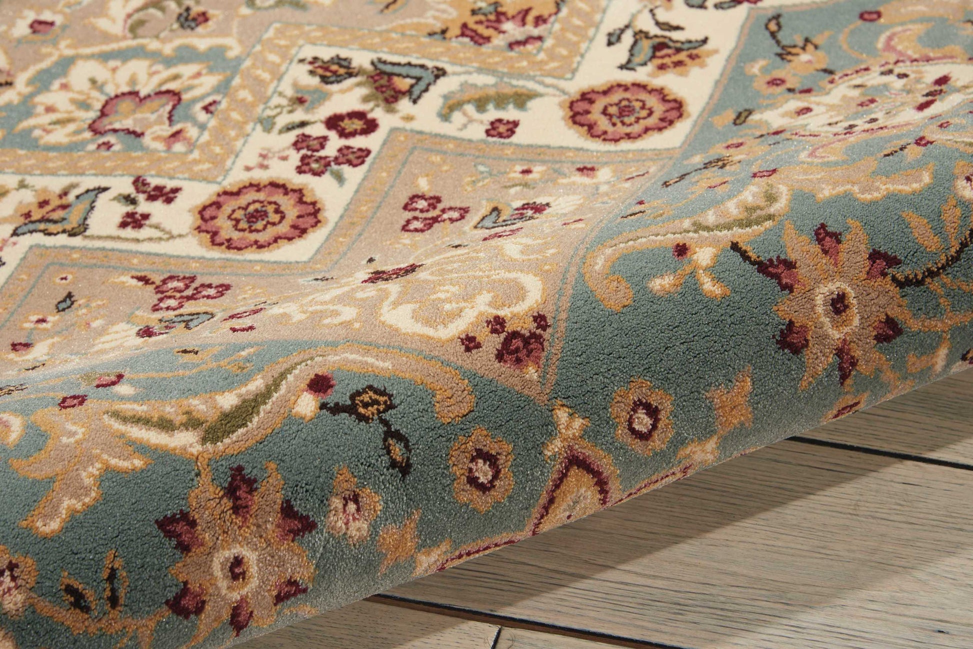 Nourison Home Antiquities  Slate Blue  Traditional