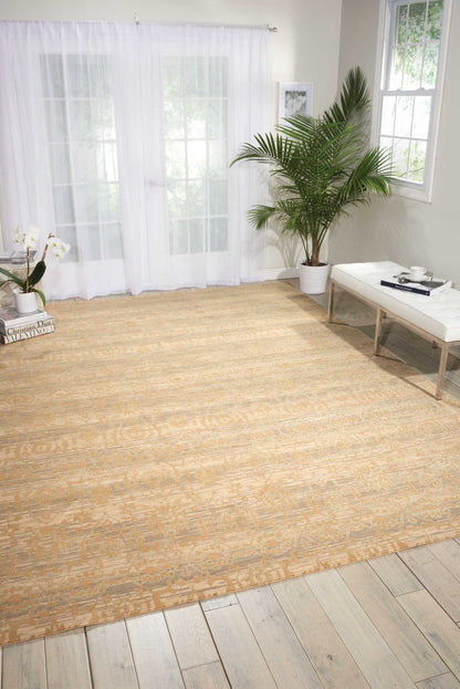 Nourison Home Silken Allure  Sand  Contemporary