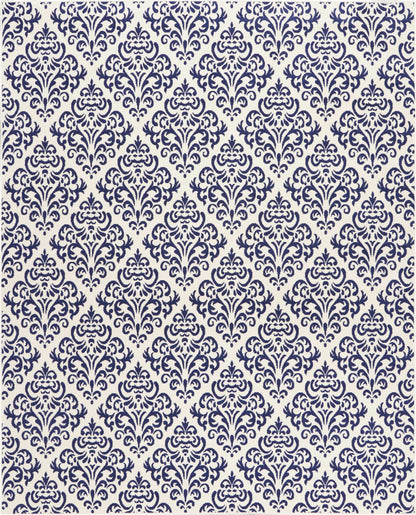 Nourison Home Grafix  White Blue  Transitional