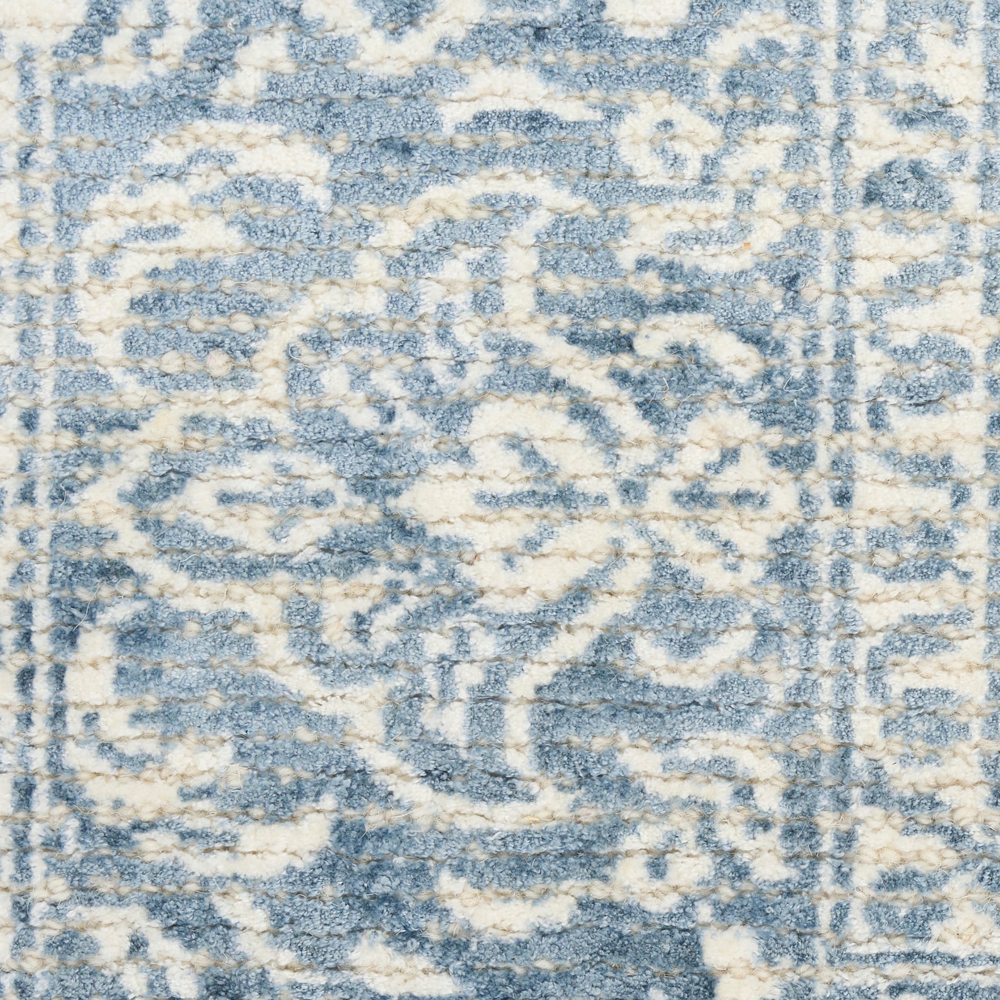 Nourison Home Azalea  Ivory Blue  Traditional