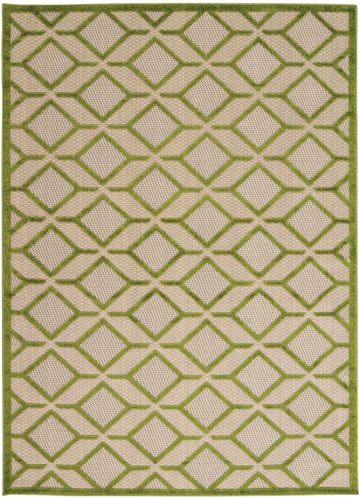 Nourison Home Aloha  Green  Contemporary