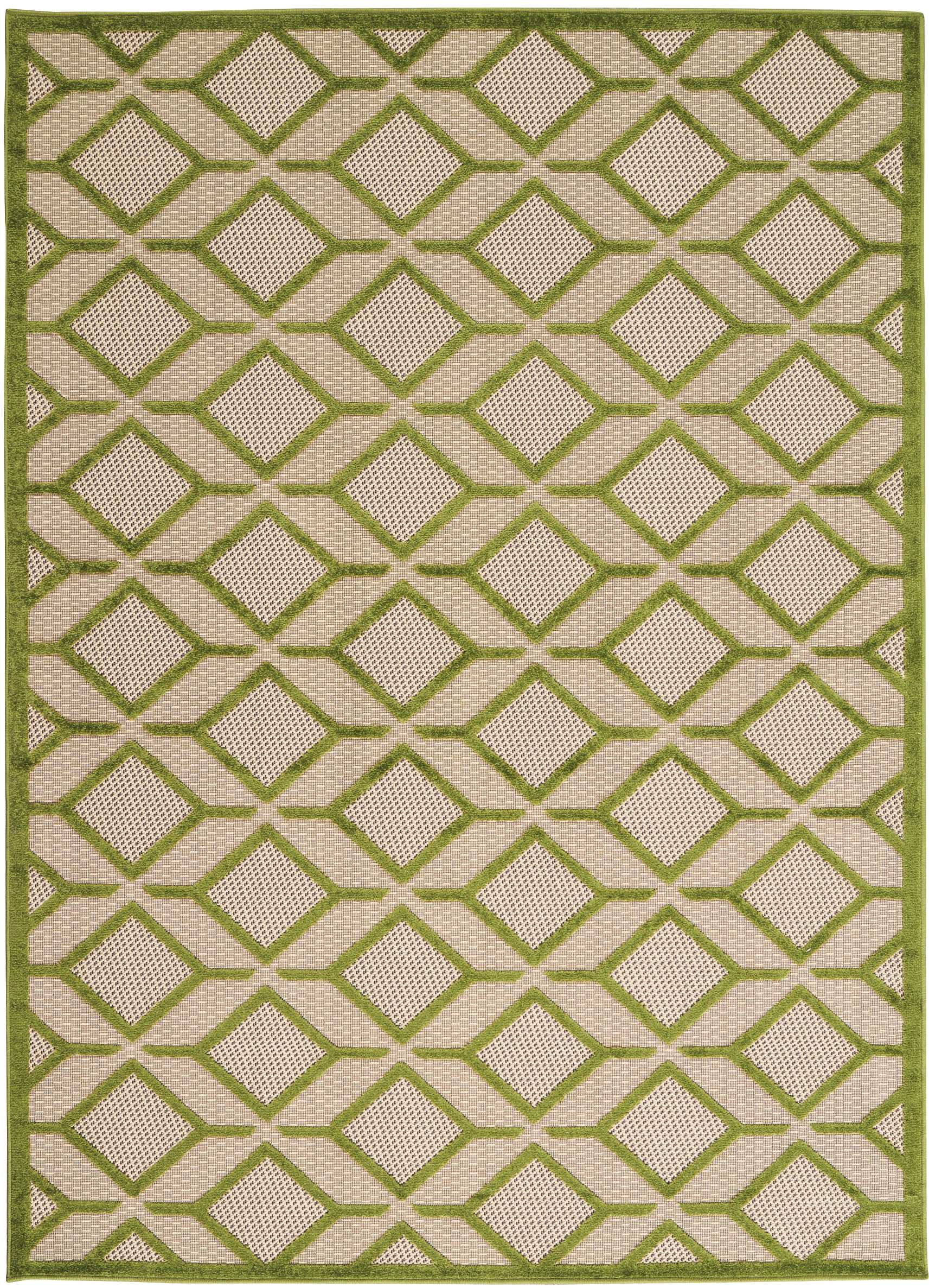 Nourison Home Aloha  Green  Contemporary