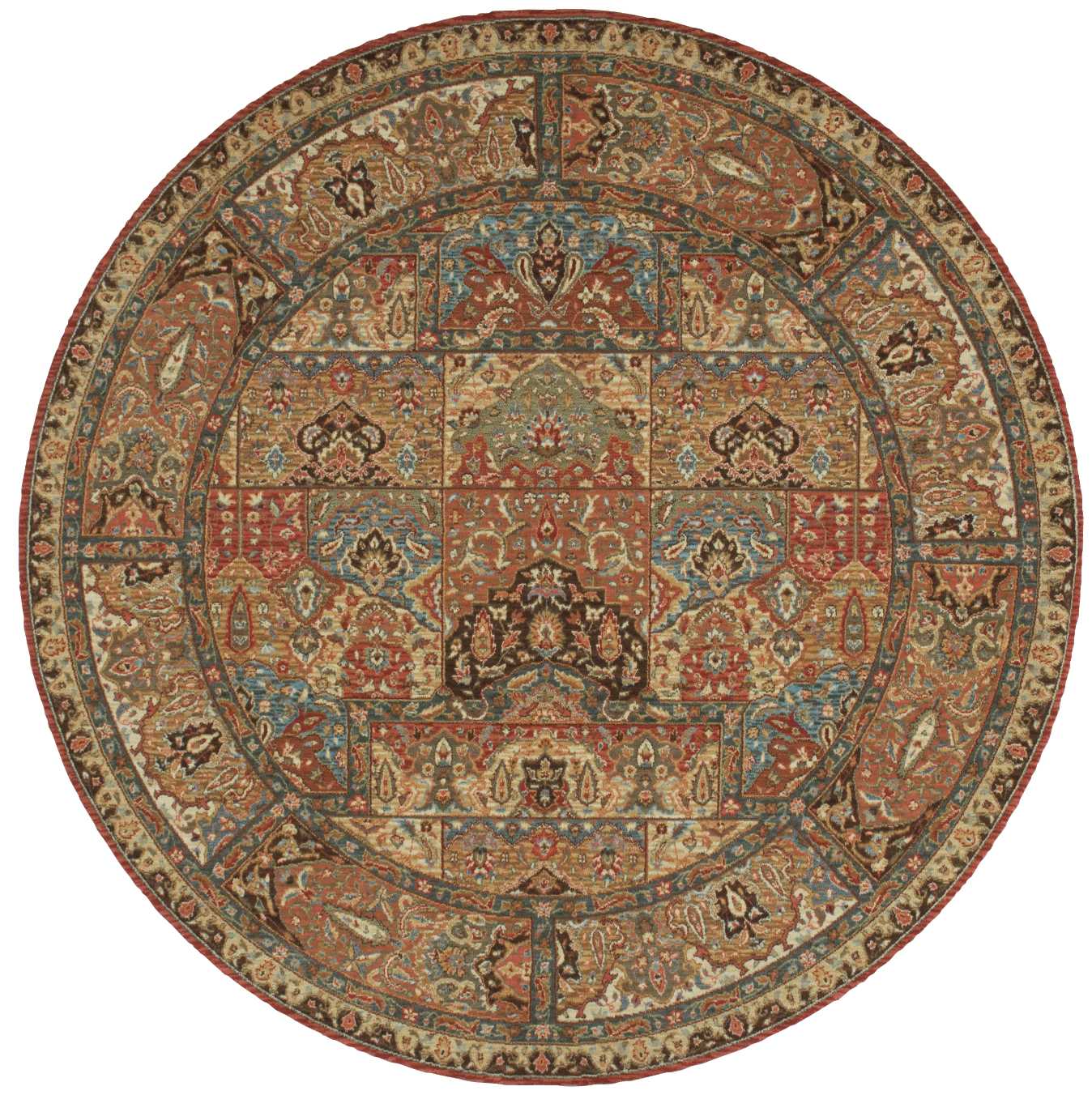 Nourison Home Living Treasures LI02 Multicolor Traditional Loom-woven Rug