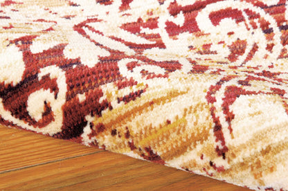 Nourison Home Rhapsody  Gold Garnet  Transitional