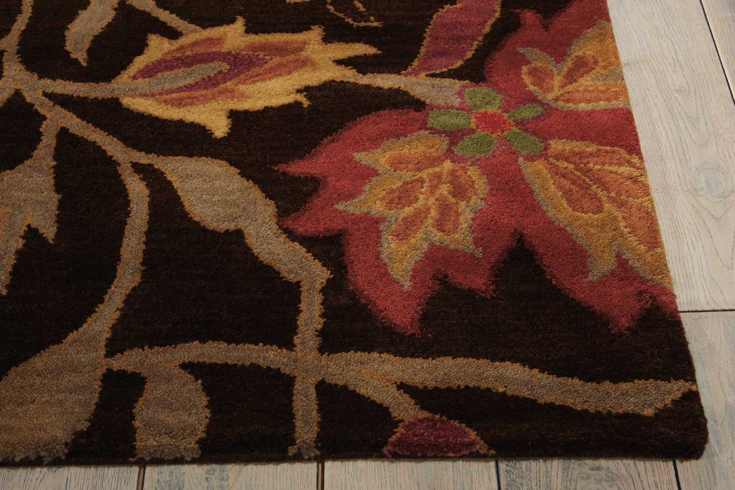 Nourison Home Jaipur  Chocolate  Transitional