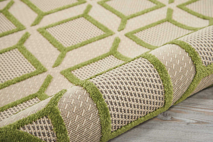 Nourison Home Aloha  Green  Contemporary