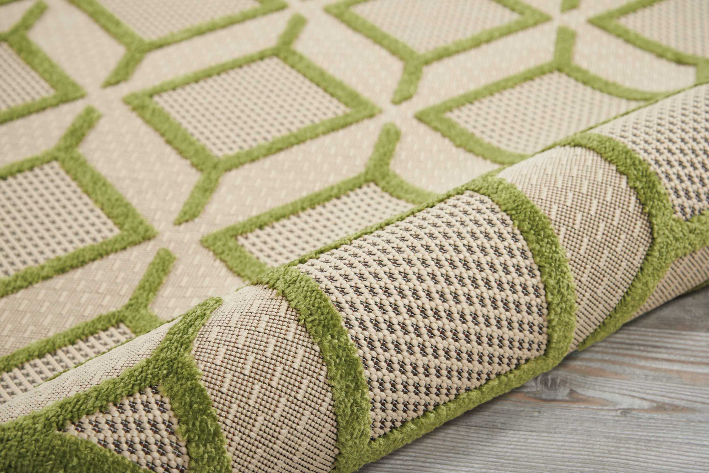 Nourison Home Aloha  Green  Contemporary