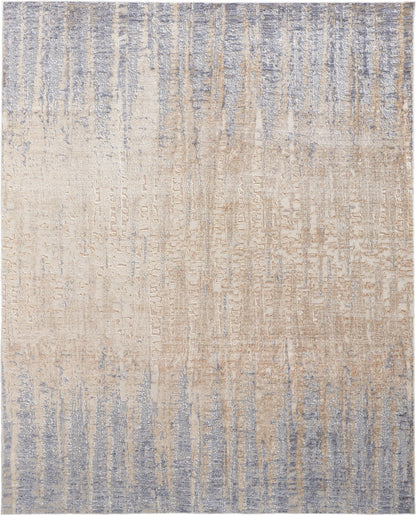 Feizy Laina 39G9F Blue Beige Transitional/Industrial Machine Woven Rug - Rugs - Feizy - Atlanta Designer Rugs
