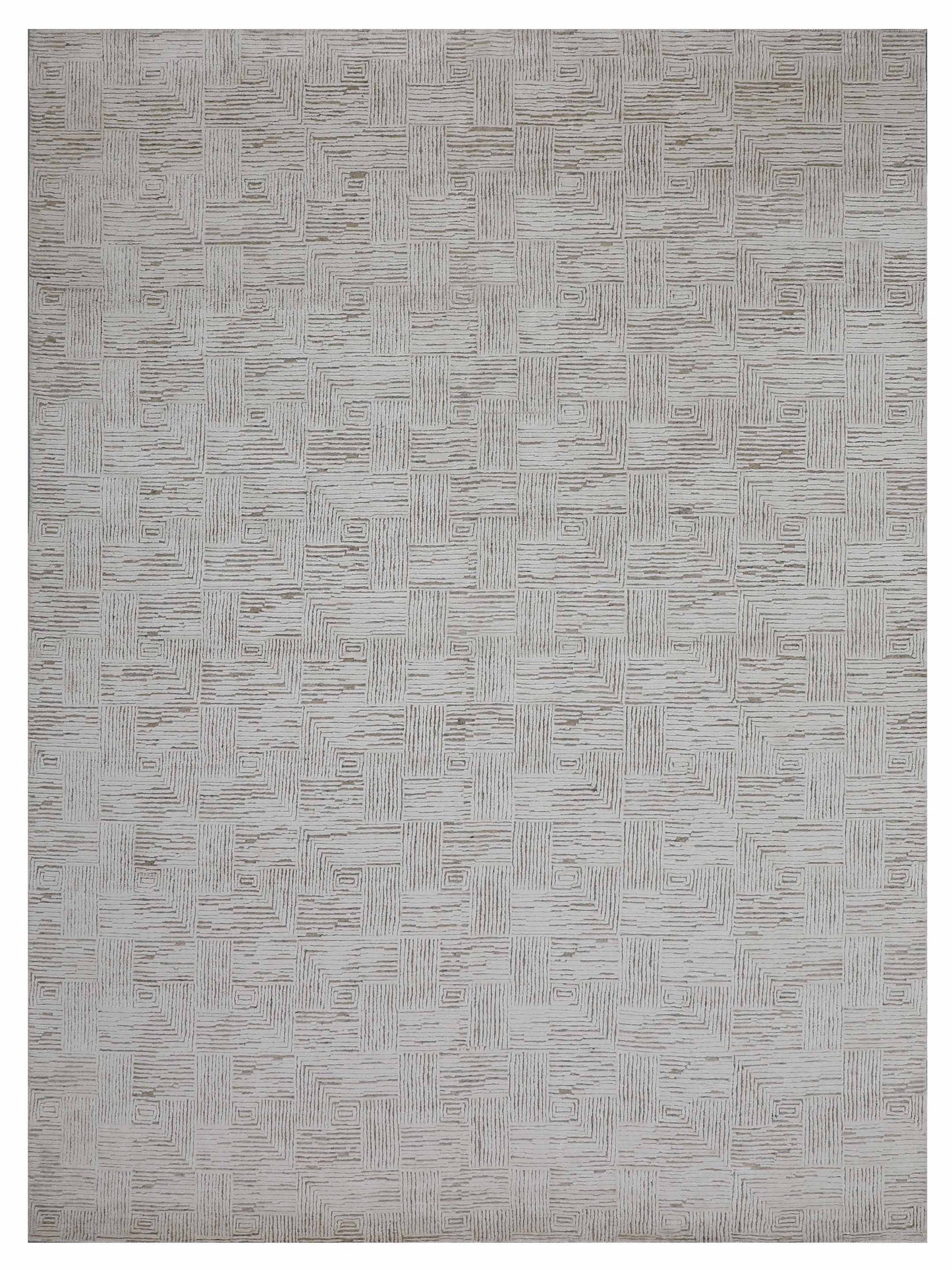 Artisan Mary MN-357 Ivory Contemporary Knotted Rug