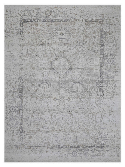 Artisan Nova Ivory Grey Transitional Knotted Rug - Rugs - Artisan - Atlanta Designer Rugs