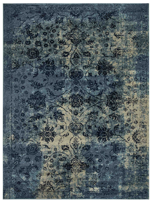 Artisan Lily Blue Transitional Machinemade Rug - Rugs - Artisan - Atlanta Designer Rugs